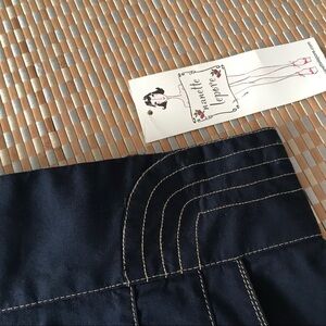 Nanette Lepore retro Denim Jean Skirt size 4 “Drive my car “ NWT with mi…